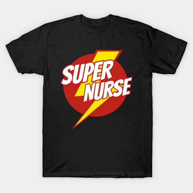 Super Nurse - Funny Nursing Superhero - Lightning Edition T-Shirt by isstgeschichte